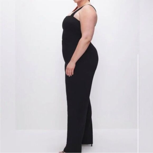 GOOD AMERICAN | NEW Black Executive Jumpsuit Wide Leg Women’s GA Size 1 (Small) - Picture 3 of 11